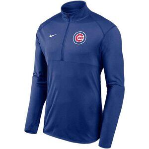 Nike MLB Chicago Cubs Element Performance Half-Zip Pullover Jacket Blue Small